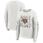 Chicago Bears WEAR by Erin Andrews Women's Graphic Waffle Long-Sleeve T-Shirt