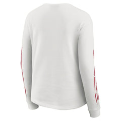 San Francisco 49ers WEAR by Erin Andrews Women's Graphic Waffle Long-Sleeve T-Shirt
