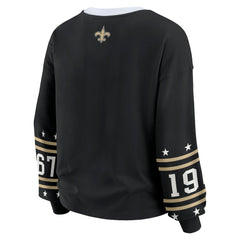 New Orleans Saints WEAR by Erin Andrews Women's Sport Long-Sleeve T-Shirt