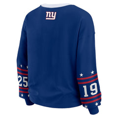 New York Giants WEAR by Erin Andrews Women's Sport Long-Sleeve T-Shirt