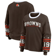 Cleveland Browns WEAR by Erin Andrews Women's Sport Long-Sleeve T-Shirt