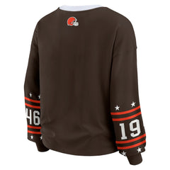 Cleveland Browns WEAR by Erin Andrews Women's Sport Long-Sleeve T-Shirt