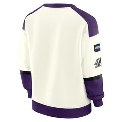 Baltimore Ravens WEAR by Erin Andrews Women's Racing Crew V-Neck Sweatshirt