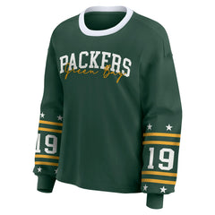 Green Bay Packers WEAR by Erin Andrews Women's Plus Size Sport Long-Sleeve T-Shirt