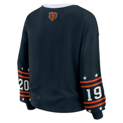 Chicago Bears WEAR by Erin Andrews Women's Plus Size Sport Long-Sleeve T-Shirt