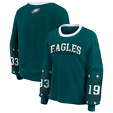 Philadelphia Eagles WEAR by Erin Andrews Women's Plus Size Sport Long-Sleeve T-Shirt