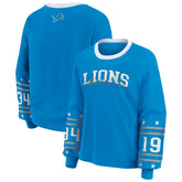 Detroit Lions WEAR by Erin Andrews Women's Plus Size Sport Long-Sleeve T-Shirt