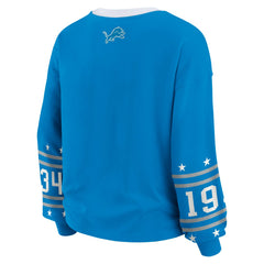 Detroit Lions WEAR by Erin Andrews Women's Plus Size Sport Long-Sleeve T-Shirt