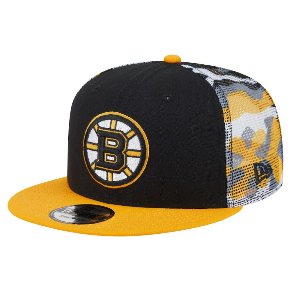 Boston Bruins New Era Camo Meshback 9FIFTY Snapback Hat For Sale