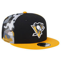 Pittsburgh Penguins New Era Camo Meshback 9FIFTY Snapback Hat For Sale