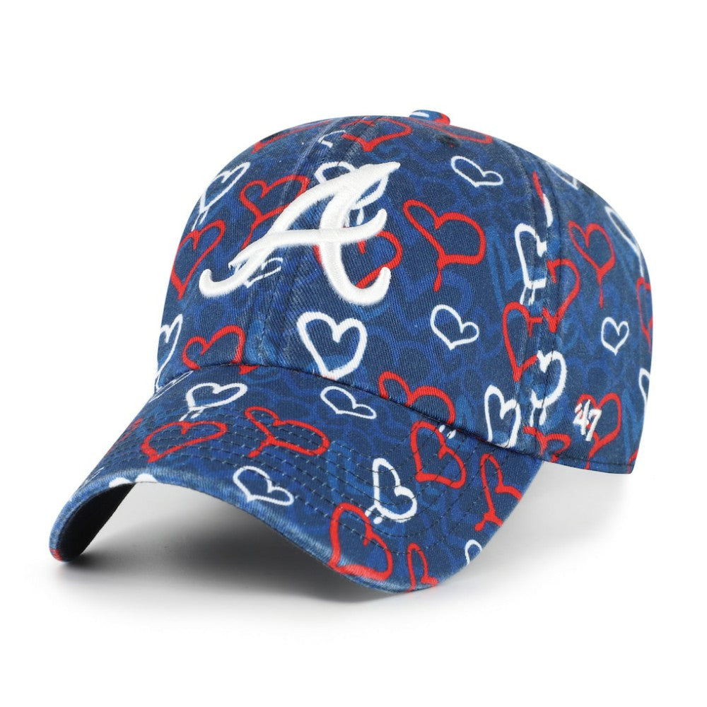 Atlanta Braves '47 Girls Youth Mural Clean Up Adjustable Hat | MLB US