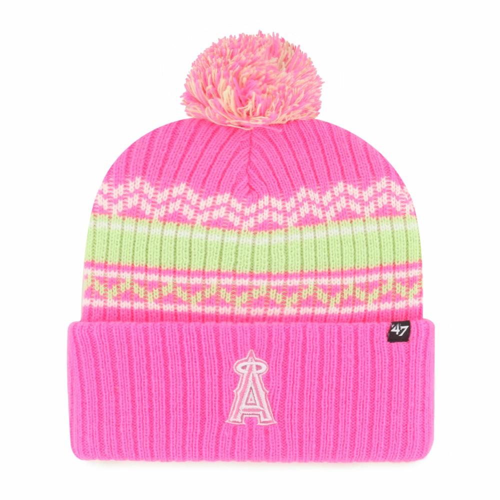 Los Angeles Angels '47 Youth Polar Vortex Cuffed Knit Hat with Pom | MLB For sale