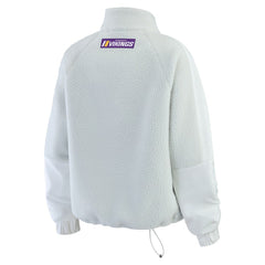 Minnesota Vikings WEAR by Erin Andrews Women's Polar Fleece Half-Zip Jacket