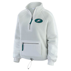 Philadelphia Eagles WEAR by Erin Andrews Women's Polar Fleece Half-Zip Jacket