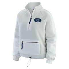 Tennessee Titans WEAR by Erin Andrews Women's Polar Fleece Half-Zip Jacket