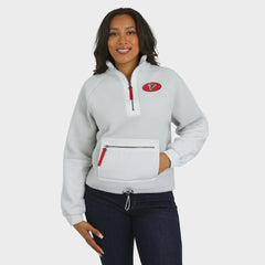 Atlanta Falcons WEAR by Erin Andrews Women's Polar Fleece Half-Zip Jacket