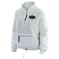 Carolina Panthers WEAR by Erin Andrews Women's Polar Fleece Half-Zip Jacket