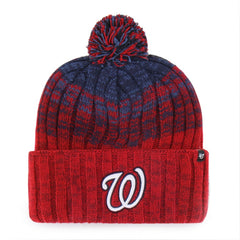 Washington Nationals '47 Cascade Cuffed Knit Hat with Pom | MLB Outlet