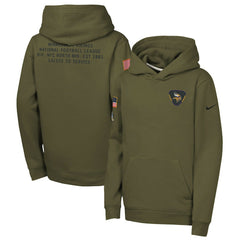 Minnesota Vikings Nike Youth 2025 Salute to Service Club Fleece Hoodie