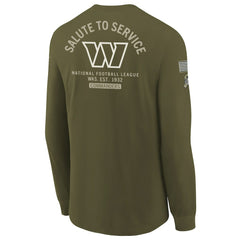 Washington Commanders Nike Youth 2025 Salute to Service Sideline Long Sleeve T-Shirt
