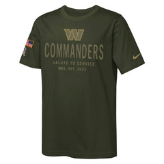Washington Commanders Nike Youth 2025 Salute to Service Sideline Dri-FIT T-Shirt