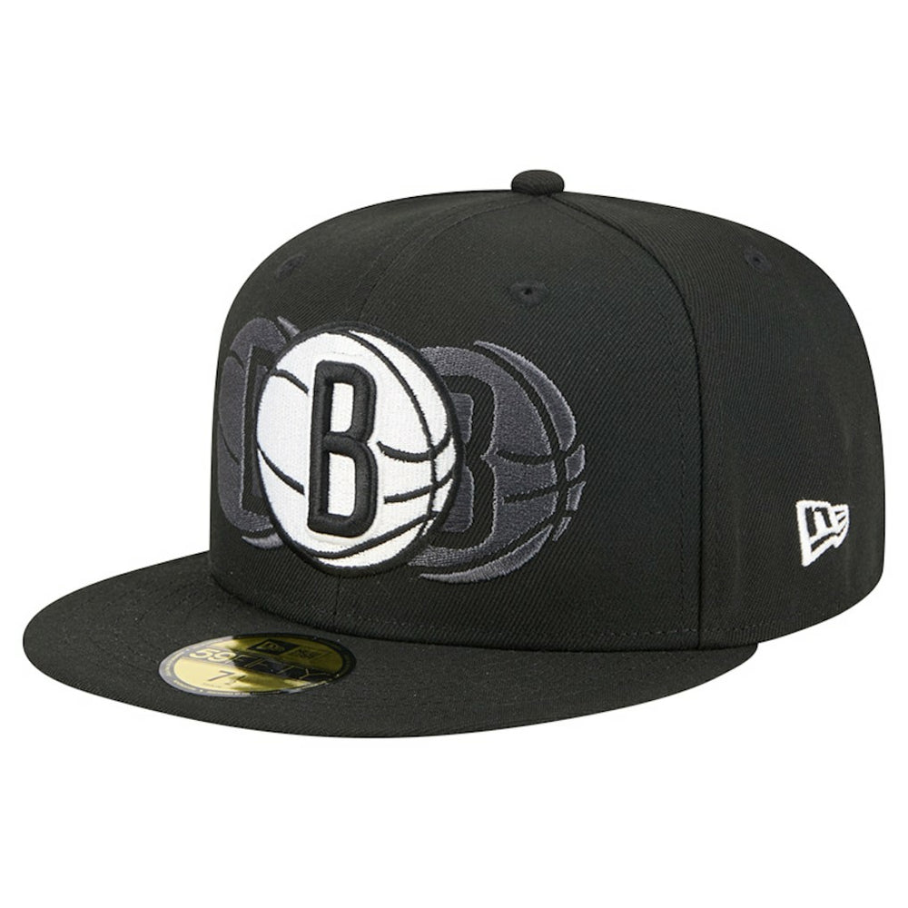 Brooklyn Nets Tri-Hit 59Fifty Fitted Hat Discount