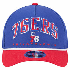 Philadelphia 76ers Bold Arch COOLERA 9FORTY A-Frame M-Crown Adjustable Hat On Sale