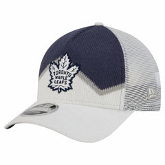Toronto Maple Leafs New Era Hockey Sock 9FORTY A-Frame M-Crown Adjustable Trucker Hat Discount