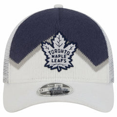 Toronto Maple Leafs New Era Hockey Sock 9FORTY A-Frame M-Crown Adjustable Trucker Hat Discount