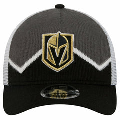 Vegas Golden Knights New Era Hockey Sock 9FORTY A-Frame M-Crown Adjustable Trucker Hat Discount
