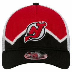 New Jersey Devils New Era Hockey Sock 9FORTY A-Frame M-Crown Adjustable Trucker Hat Online