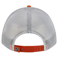 Philadelphia Flyers New Era Hockey Sock 9FORTY A-Frame M-Crown Adjustable Trucker Hat On Sale