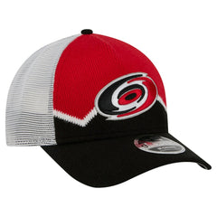 Carolina Hurricanes New Era Hockey Sock 9FORTY A-Frame M-Crown Adjustable Trucker Hat For Sale