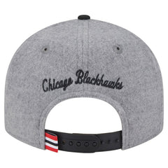 Chicago Blackhawks New Era Wool Pin Low Profile 9FIFTY Snapback Hat Online