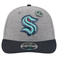 Seattle Kraken New Era Wool Pin Low Profile 9FIFTY Snapback Hat On Sale