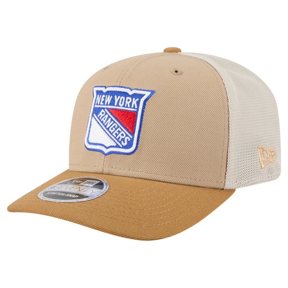 New York Rangers New Era Two-Tone Trucker 9SEVENTY Stretch Snap Adjustable Hat Discount