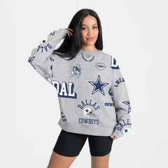 Dallas Cowboys Gameday Couture Women's Always On Repeat Fleece Sweatshirt