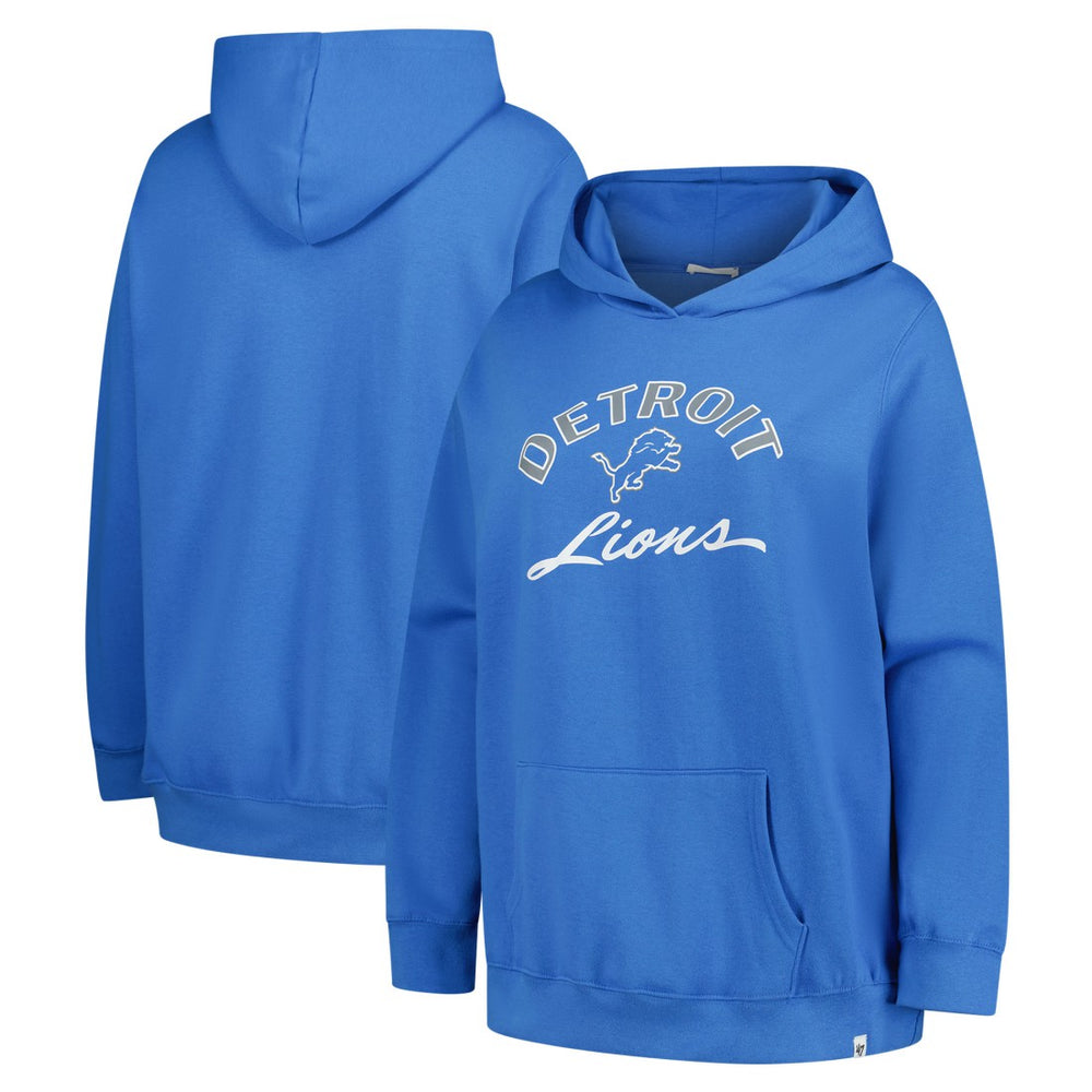 Detroit Lions 47 brand '47 Women's Plus Size Whirlwind Naomi Hoodie