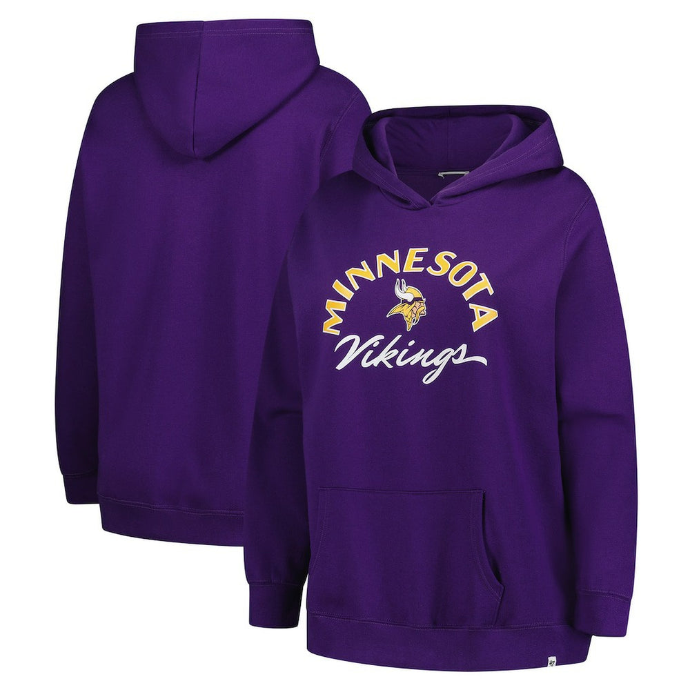 Minnesota Vikings 47 brand '47 Women's Plus Size Whirlwind Naomi Hoodie