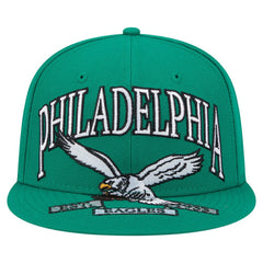 Philadelphia Eagles New Era Throwback Oversized 59FIFTY Fitted Hat