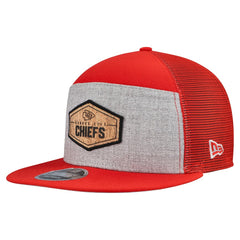 Kansas City Chiefs New Era Cork Split Panel 9FIFTY Trucker Snapback Hat