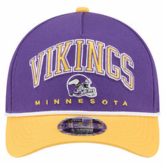 Minnesota Vikings New Era Arch COOLERA 9FORTY A-Frame M-Crown Adjustable Hat