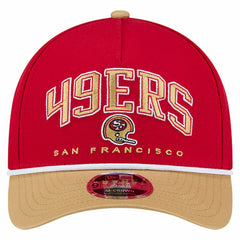 San Francisco 49ers New Era Throwback Arch COOLERA 9FORTY A-Frame M-Crown Adjustable Hat