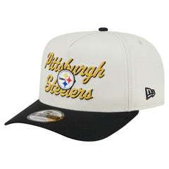 Pittsburgh Steelers New Era Chainstitch A-Frame 9FIFTY Adjustable Hat
