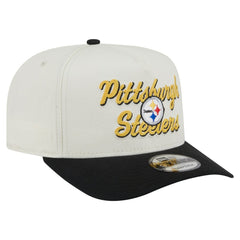Pittsburgh Steelers New Era Chainstitch A-Frame 9FIFTY Adjustable Hat