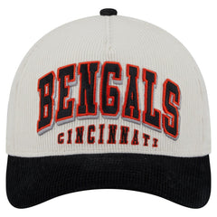 Cincinnati Bengals New Era Head Two-Tone Sided Corduroy 9FORTY A-Frame Adjustable Hat