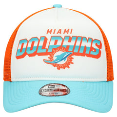 Miami Dolphins New Era Youth Streak 9FORTY A-Frame Adjustable Hat