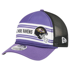 Baltimore Ravens New Era Linear A-Frame 9FORTY Adjustable Hat