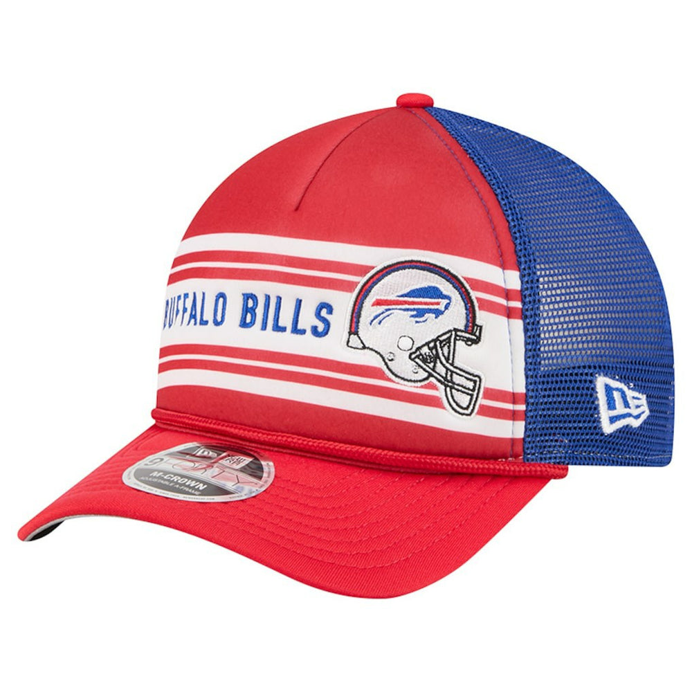 Buffalo Bills New Era Linear A-Frame 9FORTY Adjustable Hat