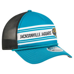 Jacksonville Jaguars New Era Throwback Linear A-Frame 9FORTY Adjustable Hat